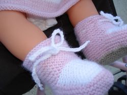 chaussons bebe tricot tuto