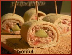Wraps au thon et au fromage frais 2