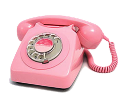 Telephone rose ancien
