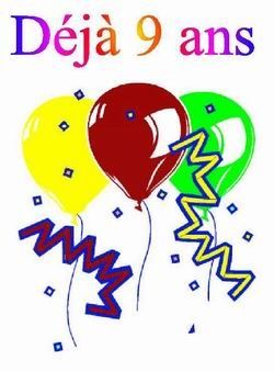 Anniversaire rencontre 9 ans