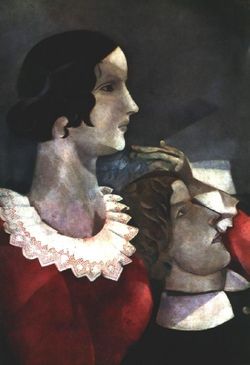 11 Chagall 16 Amoureux en gris Coll Ida Chagall