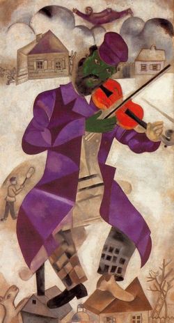63 Chagall 23-24 Le Violoniste Vert Guggenheim NY