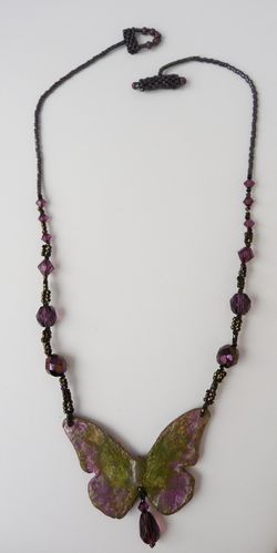 collier anaïs vert mauve entier