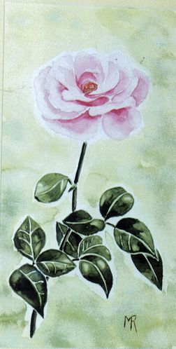 rose aquarelle