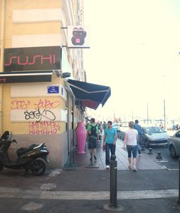 Marseille, Vieux Port, Rose, Rive neuve, Love Sushis
