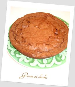 gateau au chocolat