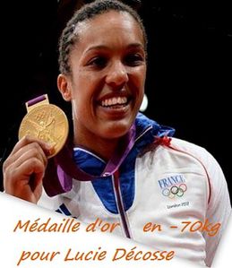 JO-Londres 2012-Lucie Décosse medaille d'or en judo