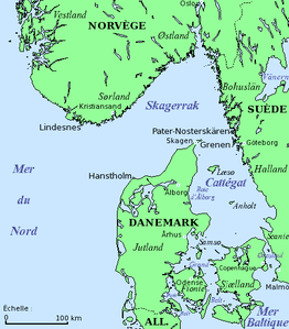 Carte Skagerrak-Kattegat
