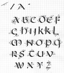 Initiation à la calligraphie - alphabets, lettres ornées, entrelacs  expliqués pas à pas