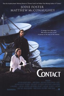 Affiche originale du film Contact de Robert Zemeckis avec Jodie Foster et Matthew McConaughey