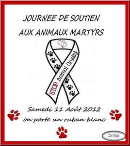 JOURNEE CONTRE LES ANIMAUX MARTYRS