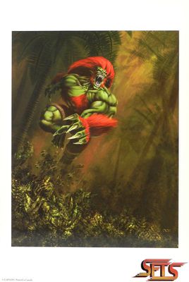 046-Street Fighter IV Blanka Lithograph