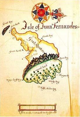 Ile_Selkirk L'île où a été débarqué Selkirk