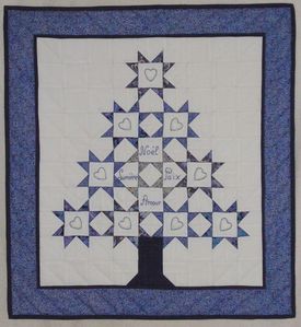 Sapin Noël bleu