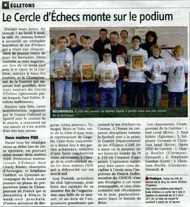 Article tournois Egletons