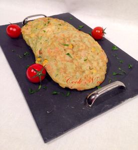 Galettes aux petits légumes et au fromage de chèvre