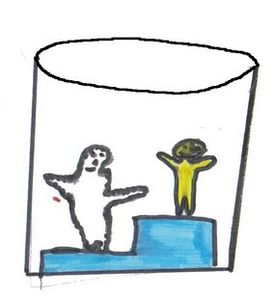 pingouin dans un verre