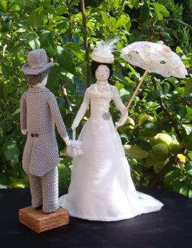 Poupée mariage belle époque