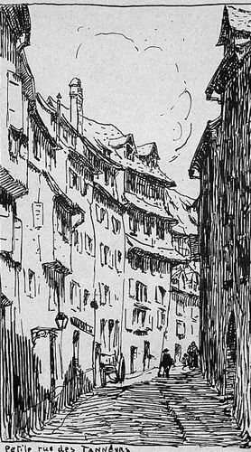 Quartier des tanneurs : petite rue des tanneurs