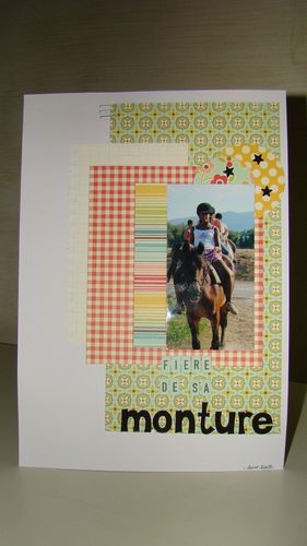 fière de sa monture