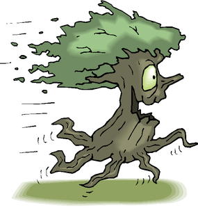 running-tree-free-clipart