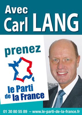 Affiche Carl Lang