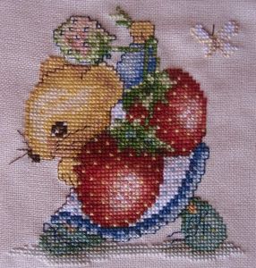souris fraise