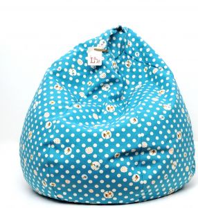 pouf bleu lalé