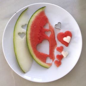 coeurs melon et pastèque