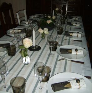 table du réveillon
