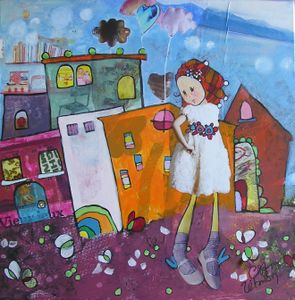 2010 TM # Miss Princesse aux Petits Pois # 40x40