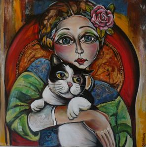 femme au chat 027
