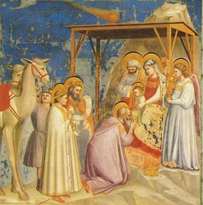 594px-Giotto - Scrovegni - -18- - Adoration of the Magi