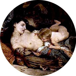 Delacroix Eugene - detail du Massacre de Chio - 1824 - Muse