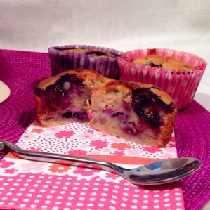 Muffins banane/myrtilles