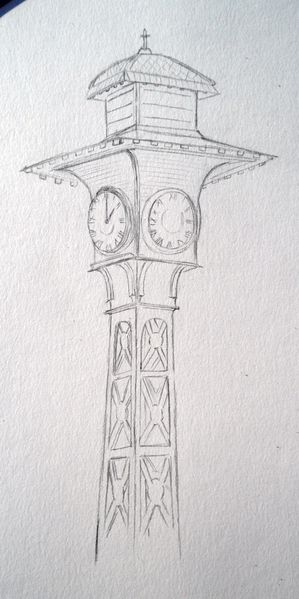 Horloge crayonné