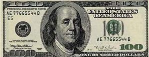 billet de 100 dollars us