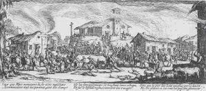 Malheures et Misères de la Guerre gravure J.Callot LePillage-et-l-incendie-d-un-village-Jacques-Callot.jpg