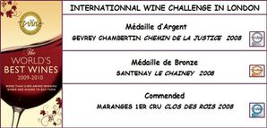 Internationnal Wine Challenge 2010