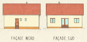 facades SUD - NORD couleurs