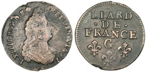 Liard Louis XIV 1697 G2