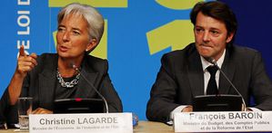 Christine Lagarde et Francois Baroin