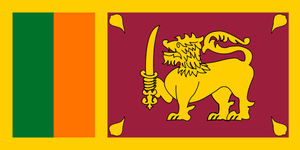 Flagge von Sri Lanka Flagge von Sri Lanka
