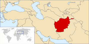 Position von Afghanistan Position von Afghanistan