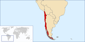 Lage von Chile Lage von Chile