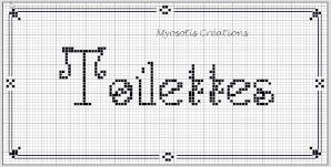 panneau toilettes
