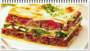 lasagne boeuf -épinard