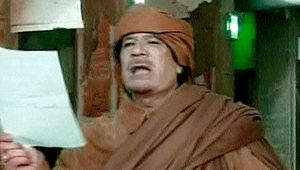 Khadafi delire
