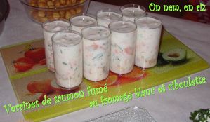 Verrines de saumon