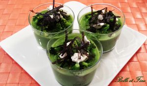 Verrine brocolis fromage nori 2